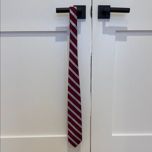 Classic Red Striped Tie
